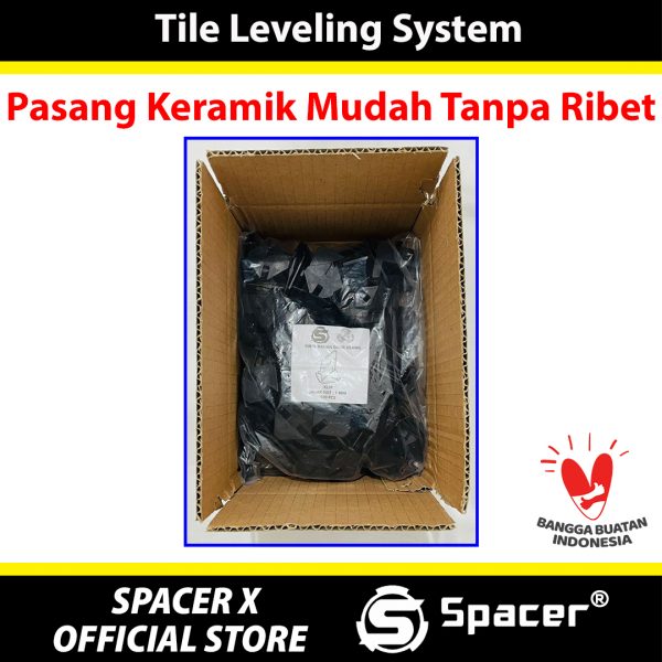 Clip Tile Leveling Hitam 1 mm