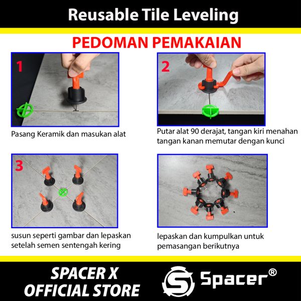 Cara Pemasangan Reusable Tile Leveling