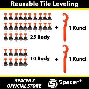 Reusable Tile Leveling 1 mm