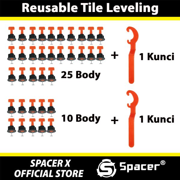 Reusable Tile Leveling 1 mm